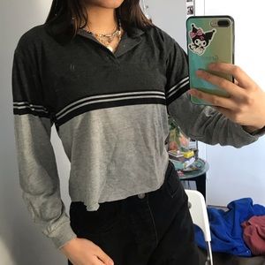 90s collar long sleeve